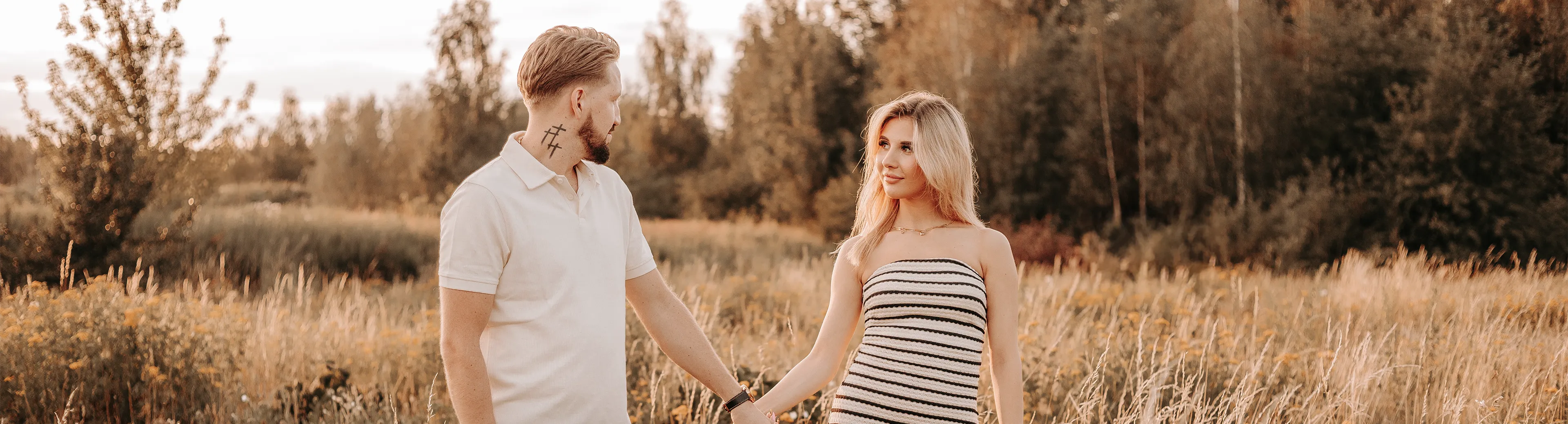 Sesja narzeczeńska Darii i Sebastiana w plenerze - sesja plenerowa Łódź - zdjęcia narzeczonych