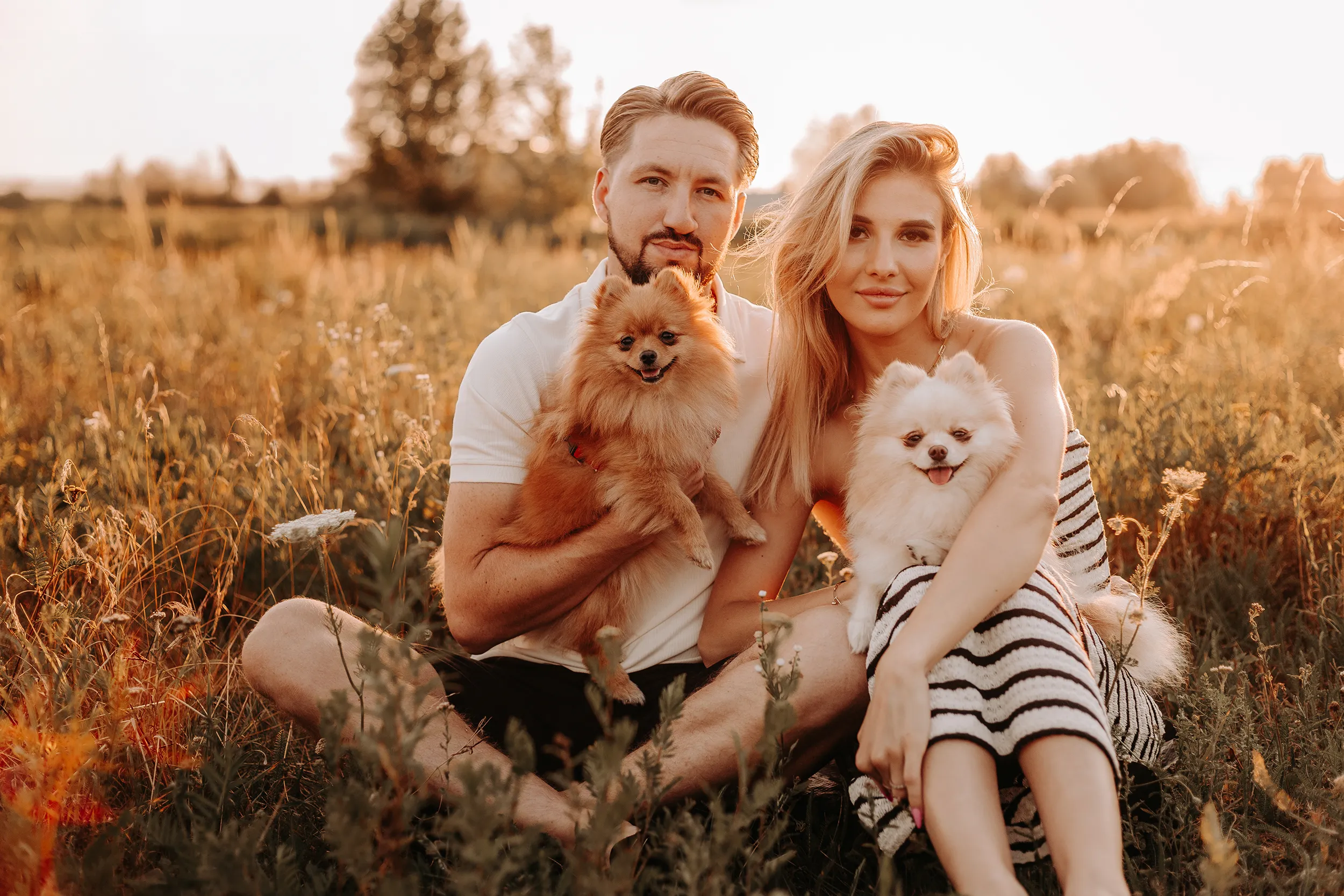 Sesja narzeczeńska w plenerze - sesja plenerowa Łódź - zdjęcia narzeczonych Darii i Sebastiana