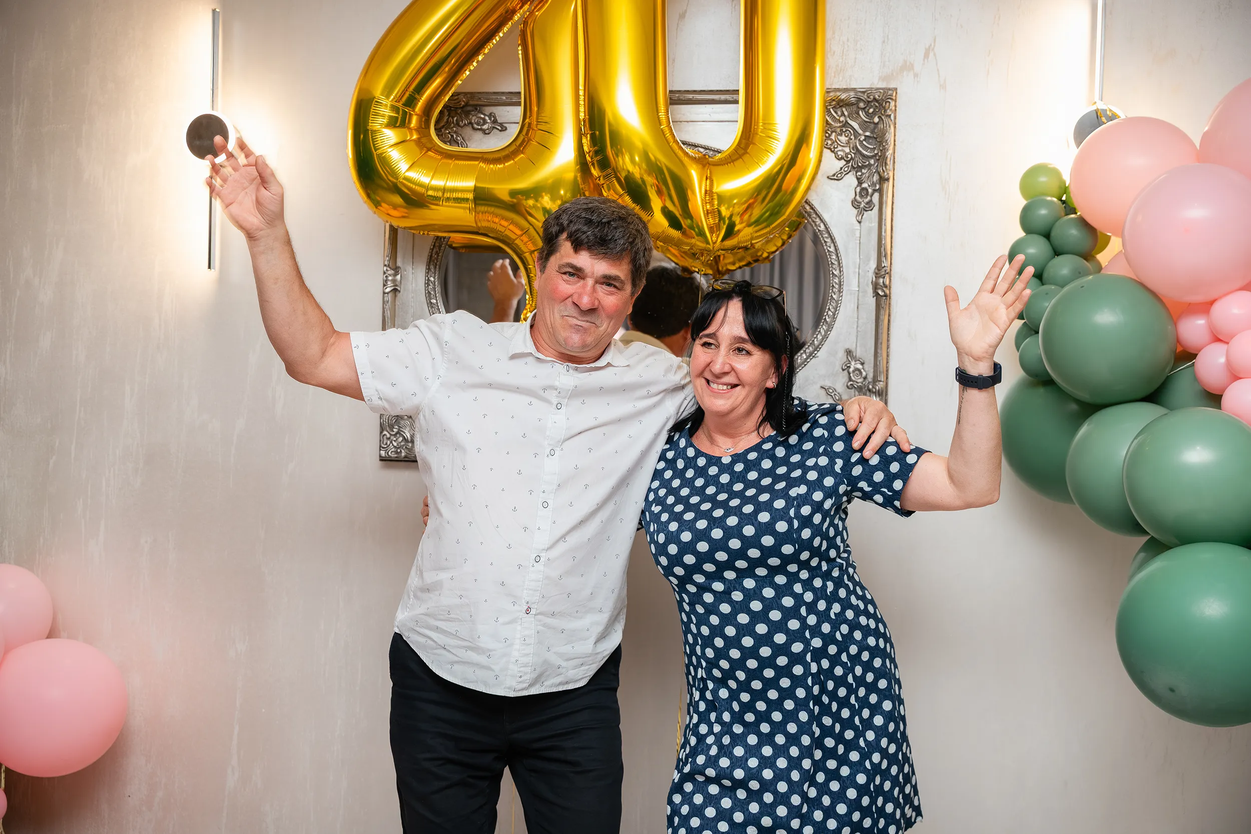 Reportaż z urodzin - fotograf na jubileusz Łódź - zdjęcia z 40. urodzin Wioli