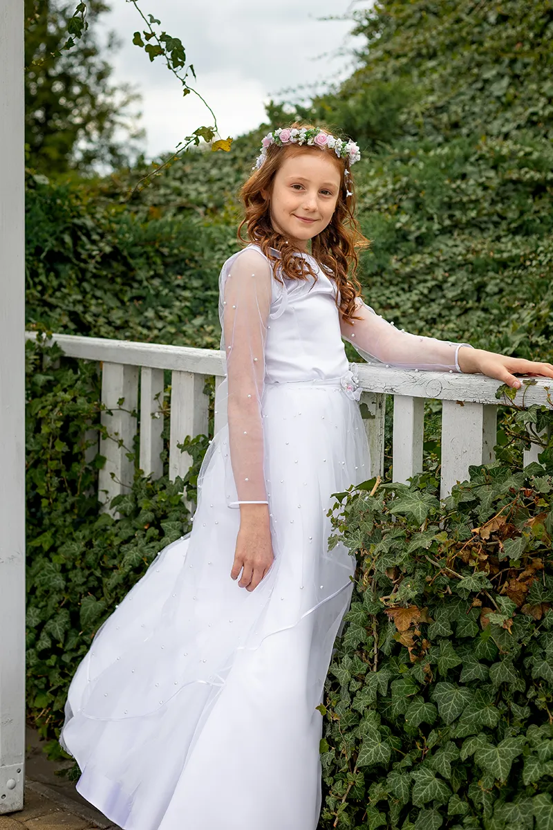 Fotografia komunii Julki - fotograf na komunie Łódź - ceremonia pierwszej komunii świętej