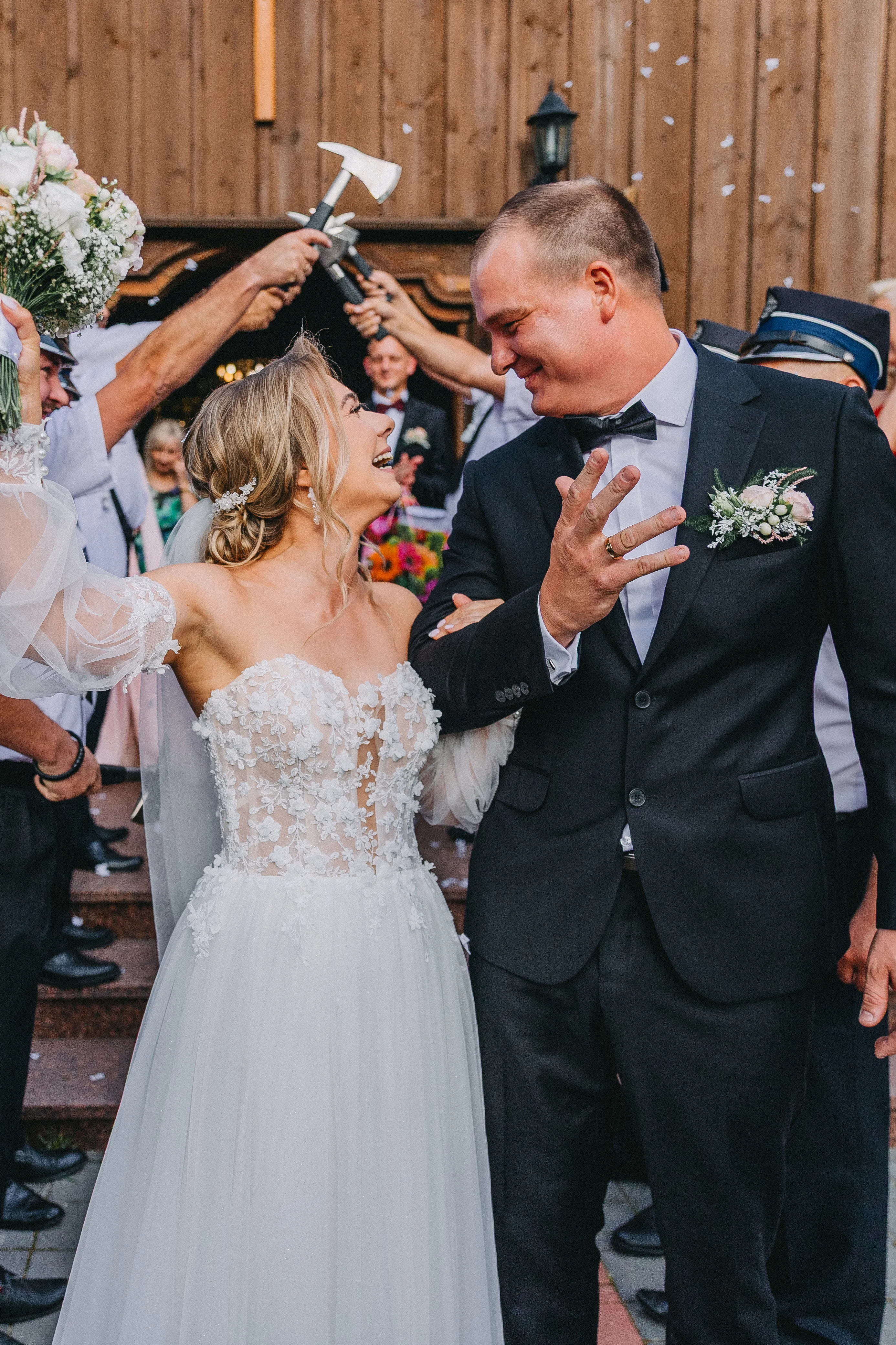 Reportaż ślubny Agnieszki i Rafała - fotograf ślubny Łódź - ceremonia zaślubin